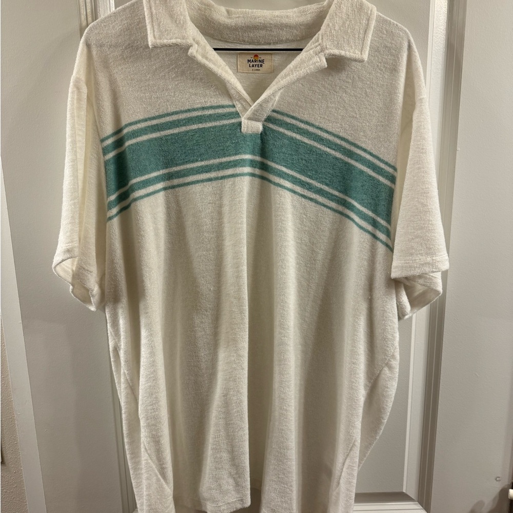 Marine Layer terry cloth polo size XL
